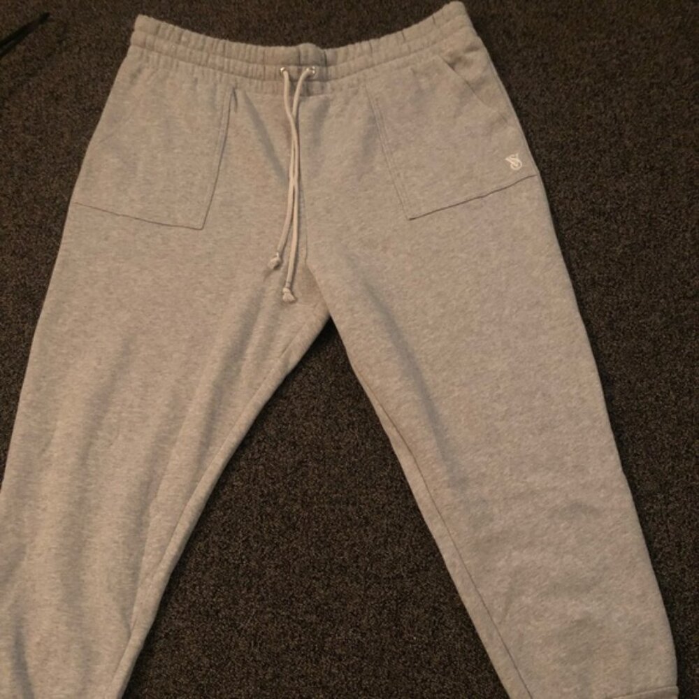 victoria secret  set brand new adorable joggers xxl cotton fleece high rise